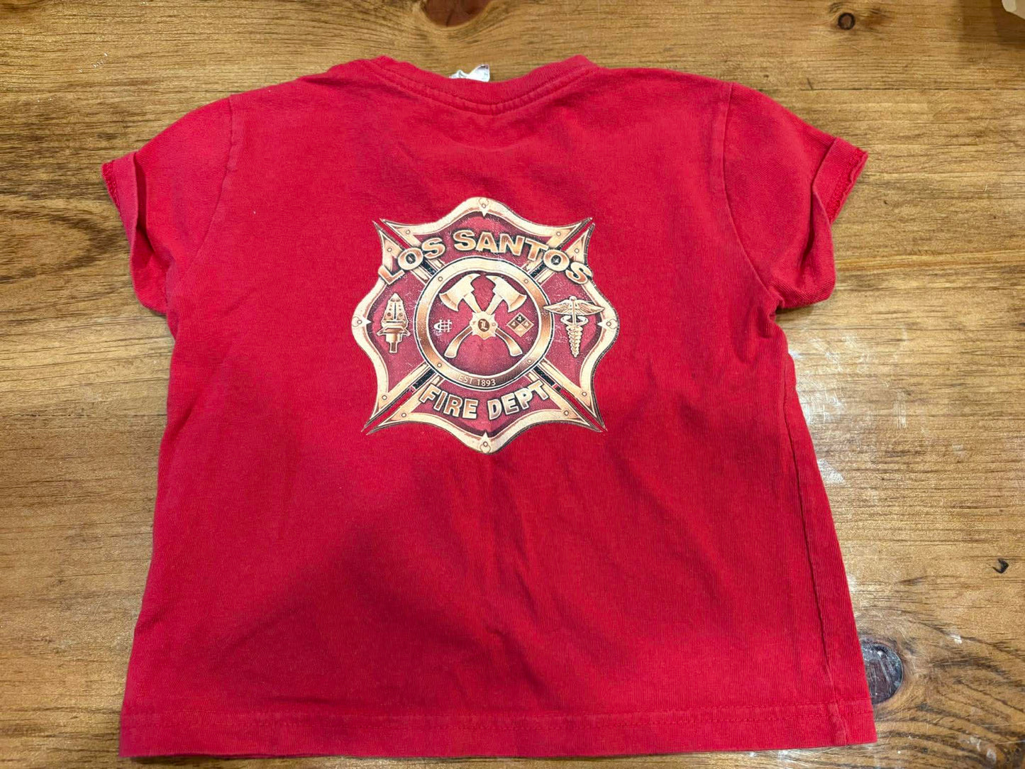 T-shirt los santos fire departement taille 4 enfant