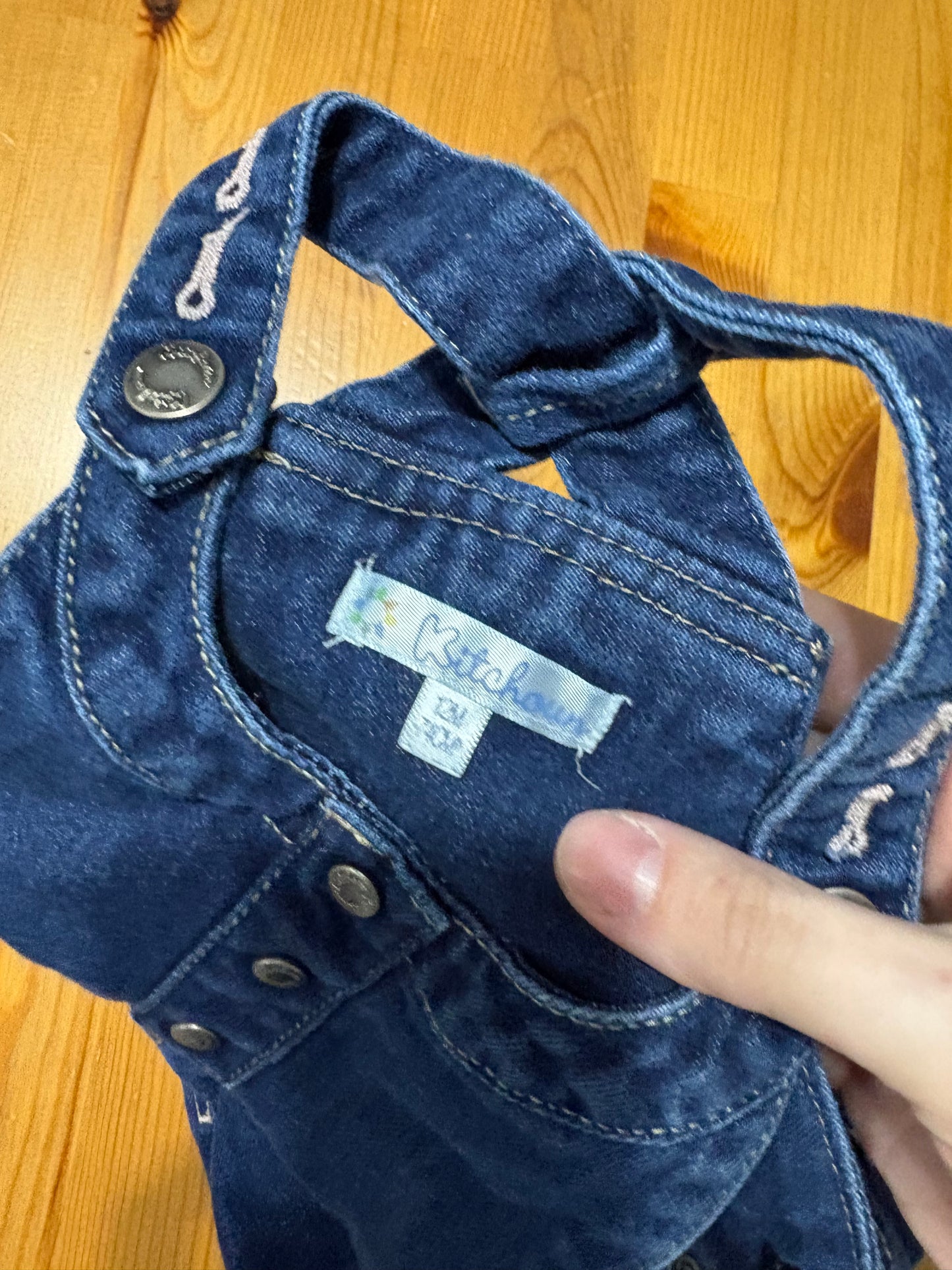 Magnifique robe/salopette top qualité kitchoum 12 mois