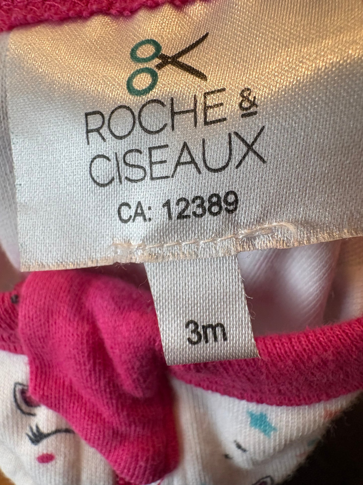 Pyjama roche & ciseaux 3 mois