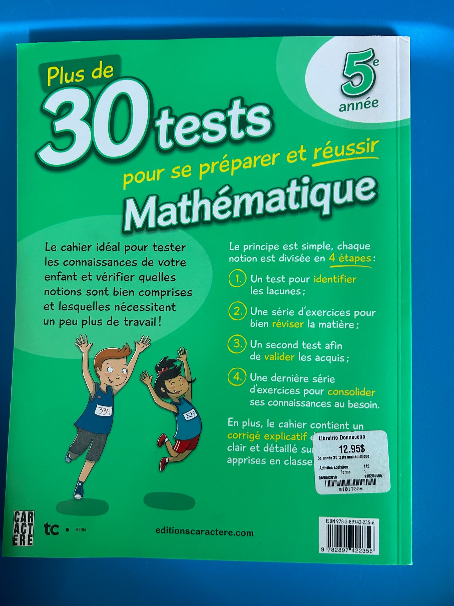 Cahier de test 5 iem année neuf