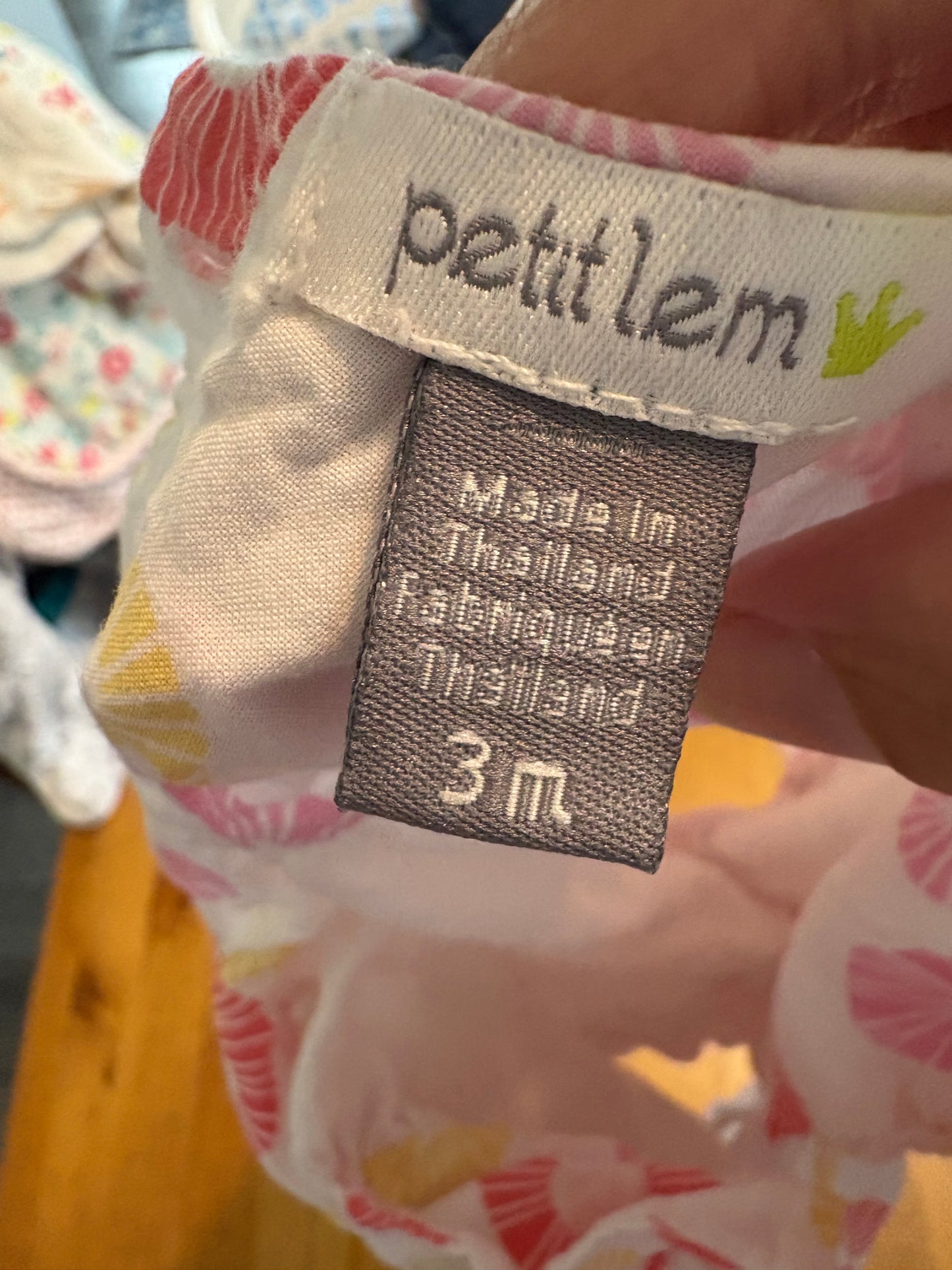 Robe petit lem 3 mois