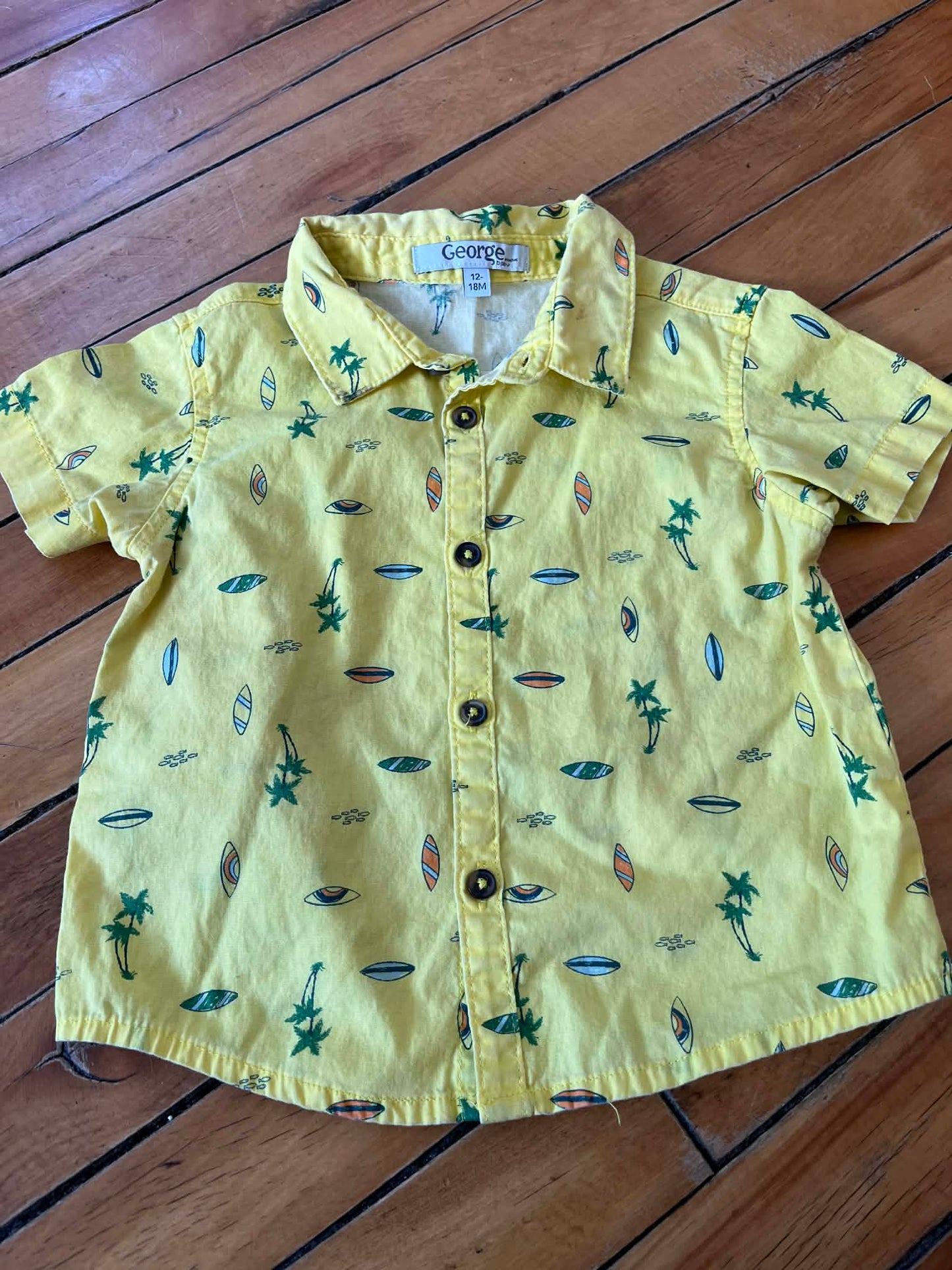 Chemise manche courte george 12-18 mois