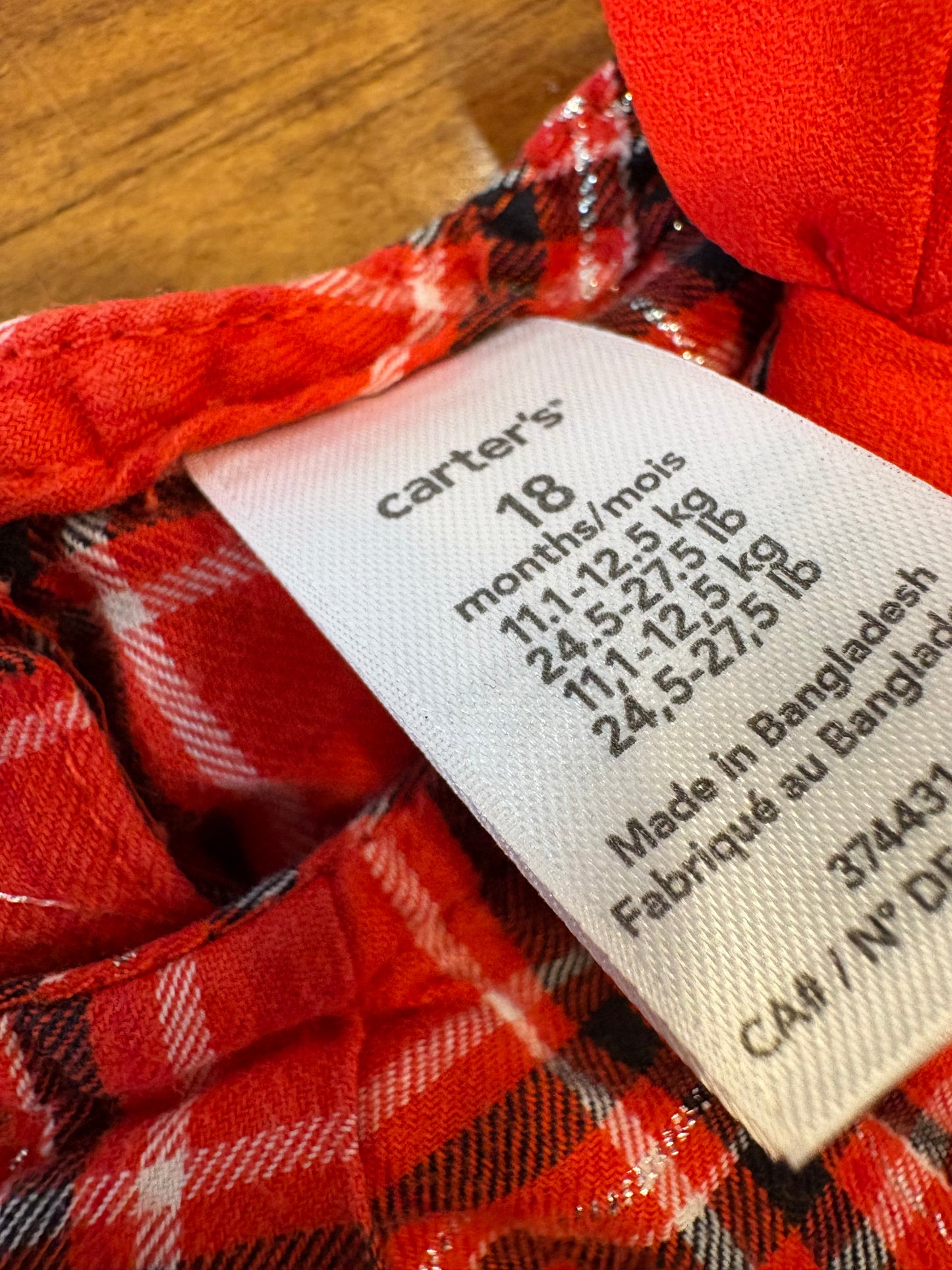 Robe carter's 18 mois (cmb)