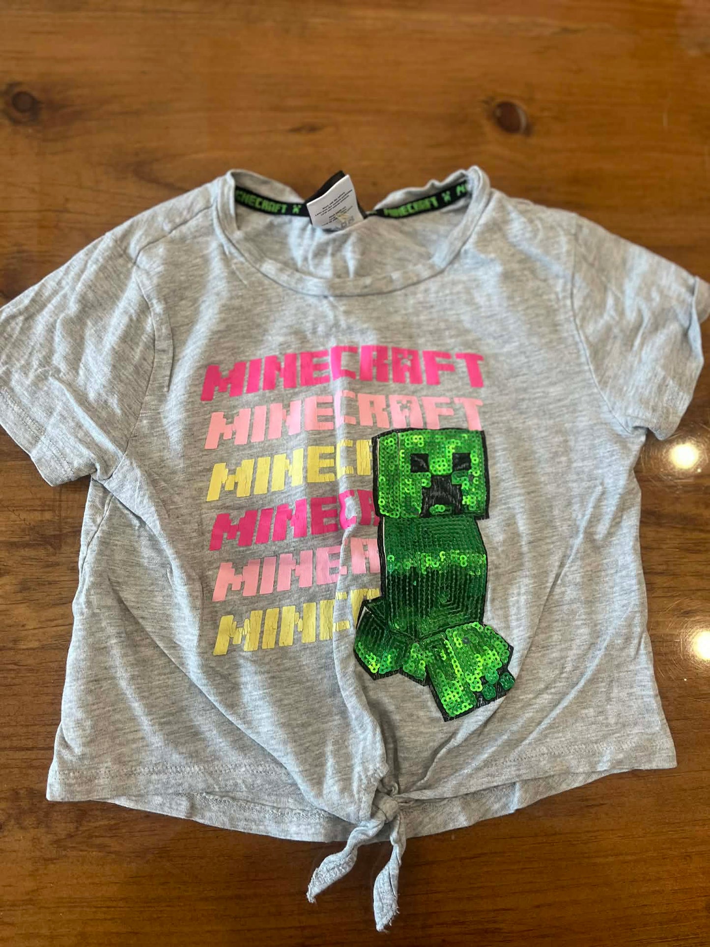 T-shirt minecraft 5-6 ans