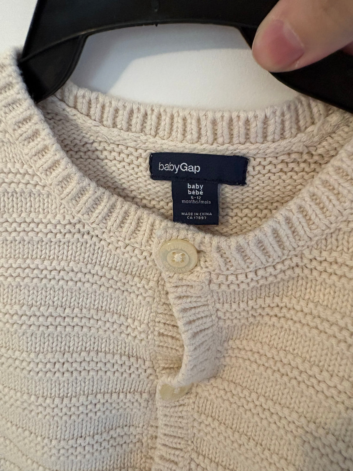Veste gap 6-12 mois