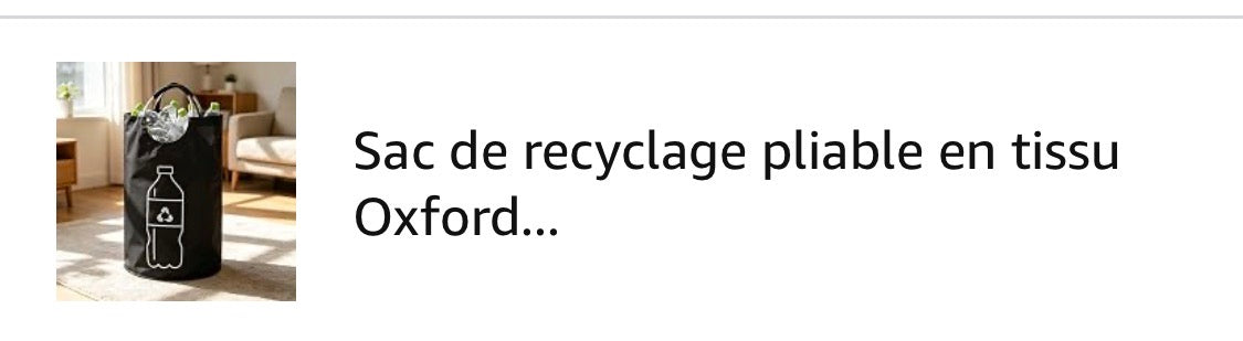 sac recyclage neuf ce vend 10$ sur amazon haul