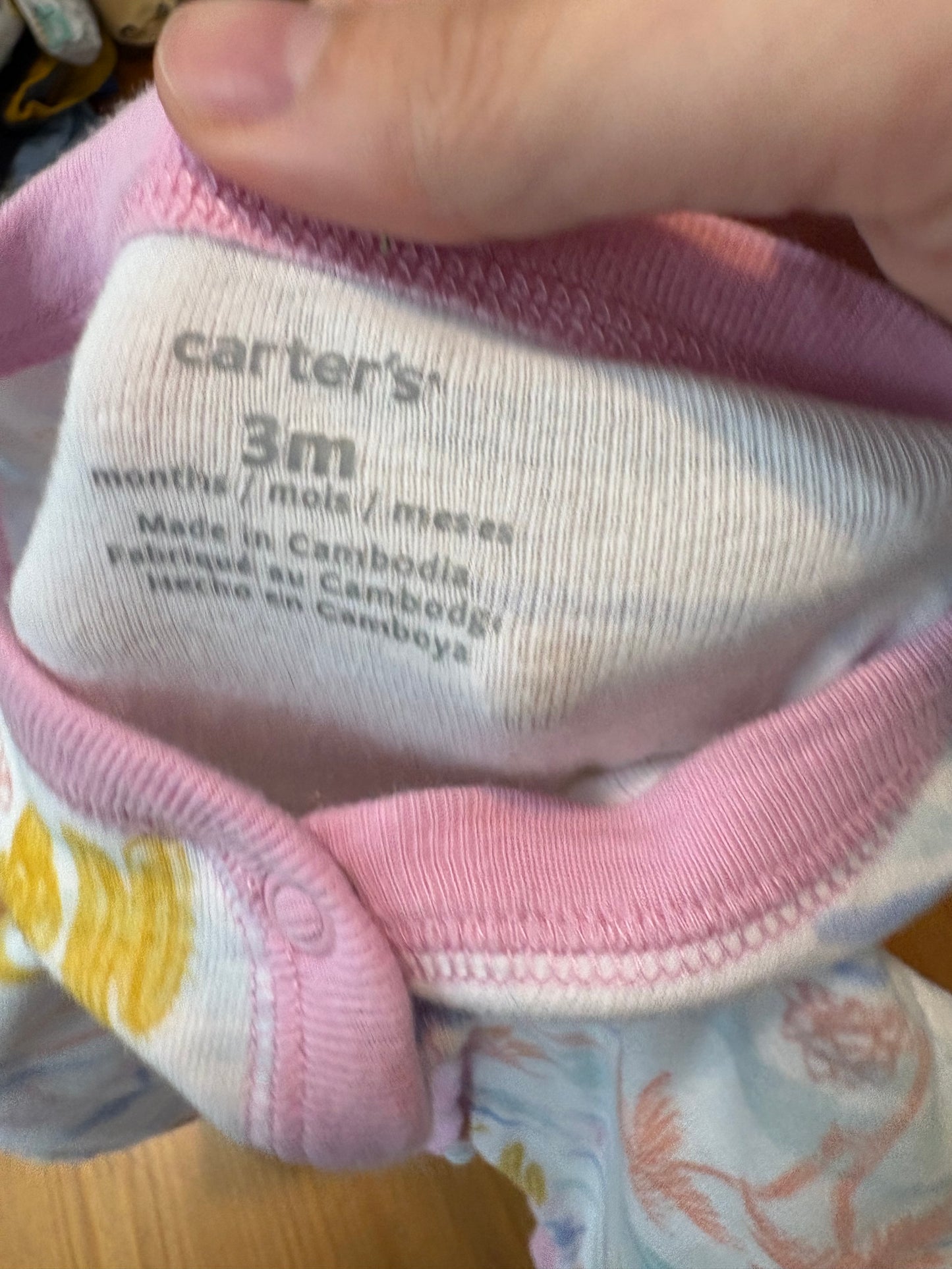 Pyjama carter’s 3 mois