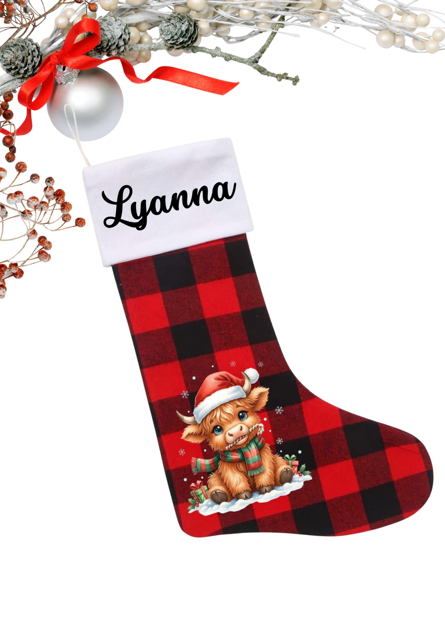 Bas de noël personnalisable voir description ☺️