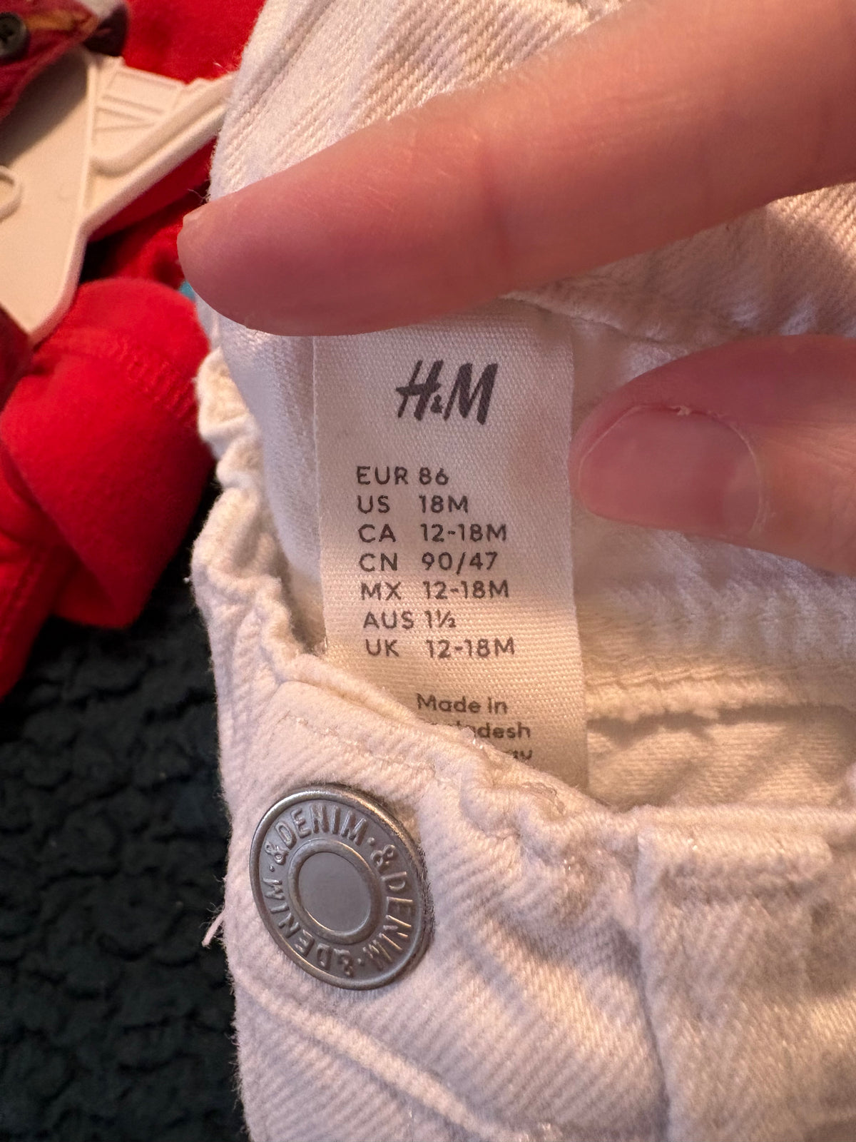 Pantalon h&m 12-18 mois*