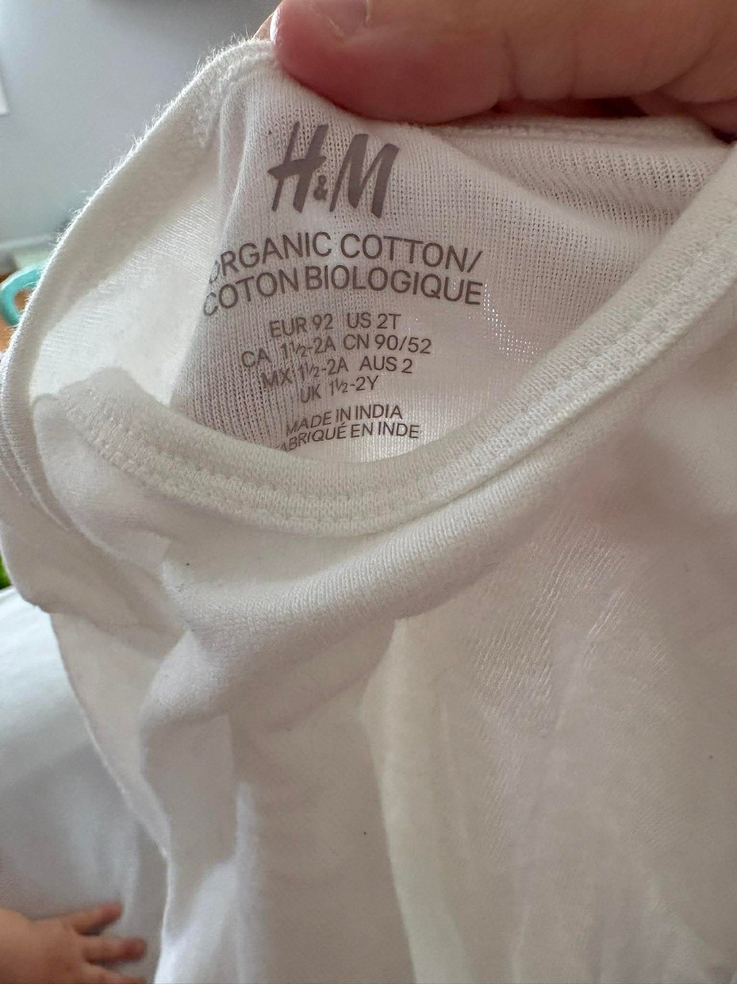 Ensemble 3 t-shirt h&m bio 1-2 ans
