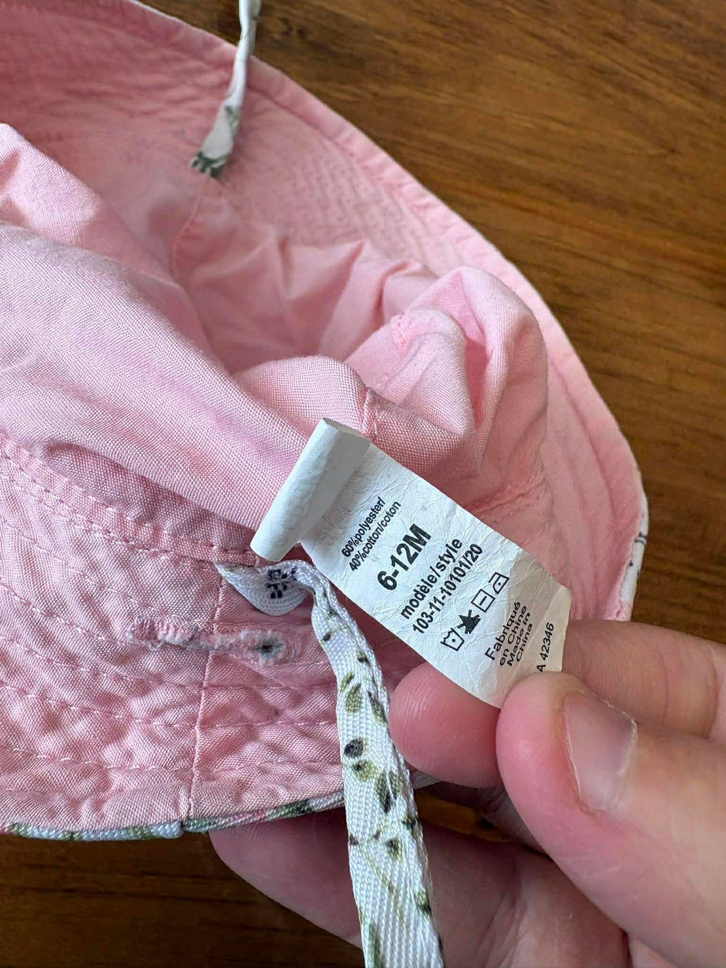 Chapeau été tag 6-12 mois