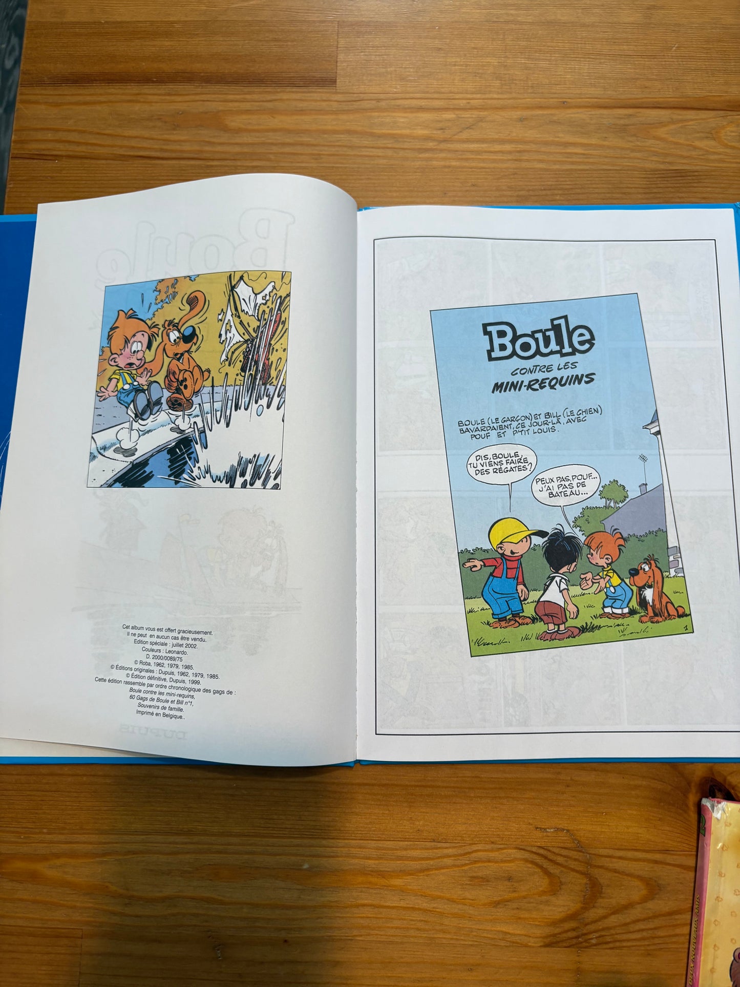 Bande dessiné boule et bill