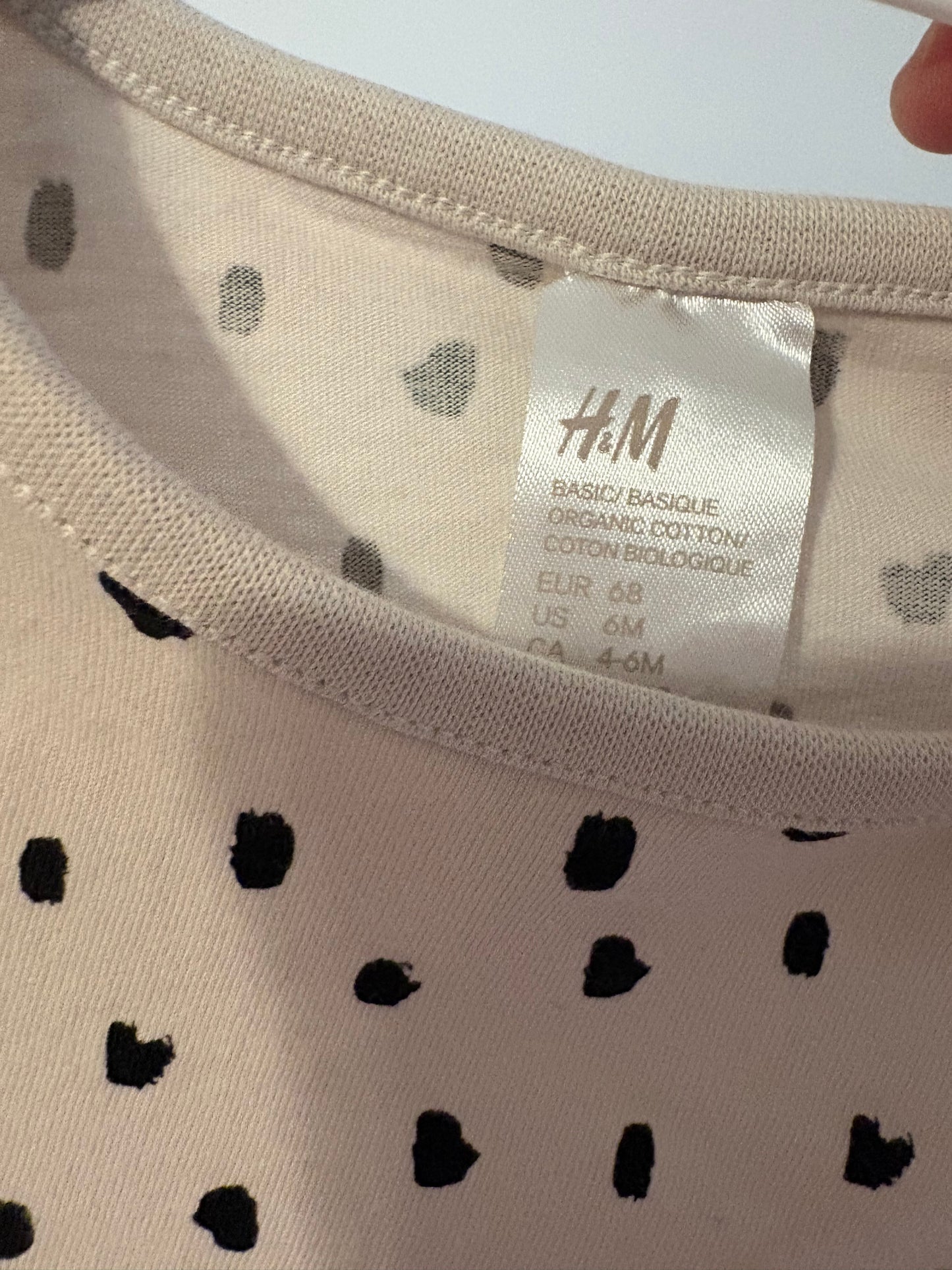 T-shirt h&m 4-6 mois