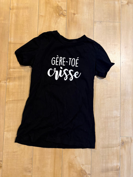 T-shirt gère toé crisse Mademoiselle gazelle xsmall