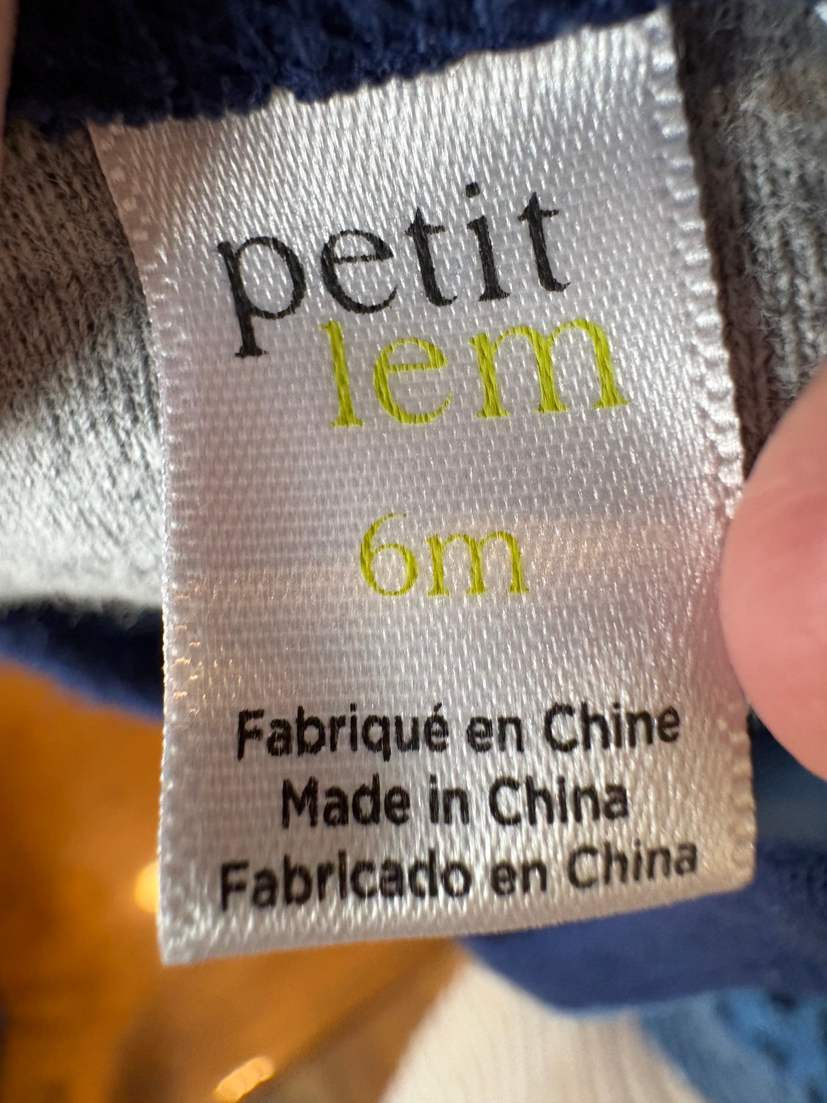 Pyjama petit lem 6 mois (cmb)