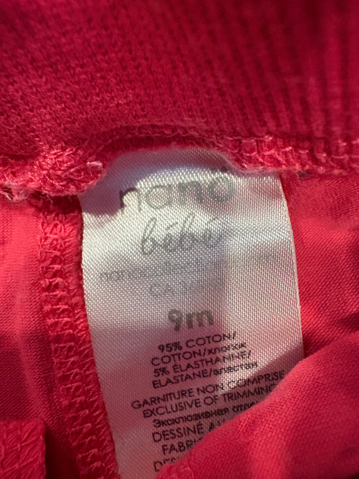 Pantalon Nano 9 mois (cmb)