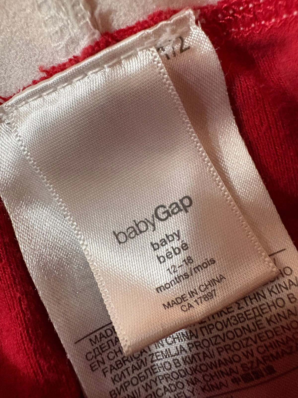 Ensemble baby gap 12-18 mois (cmb)