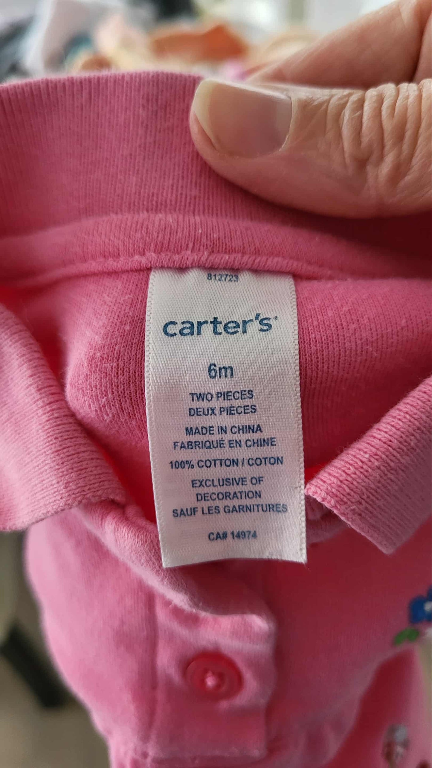 Robe carter’s 6 mois