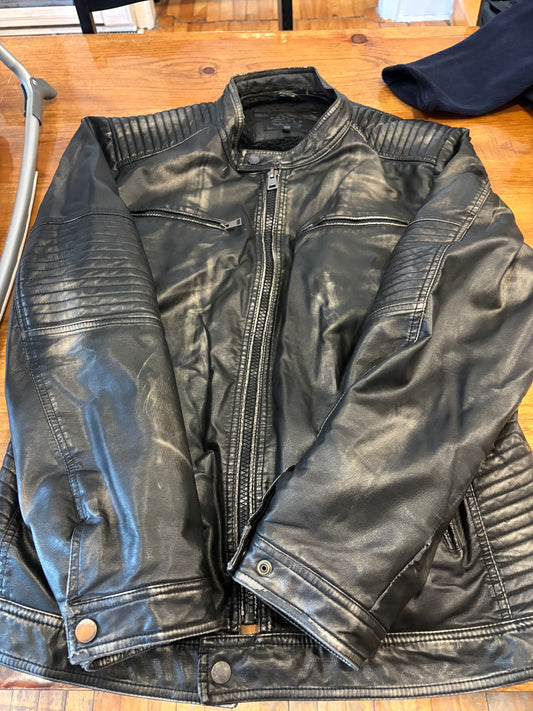 Veste en cuir oxygen XXL (cmb)