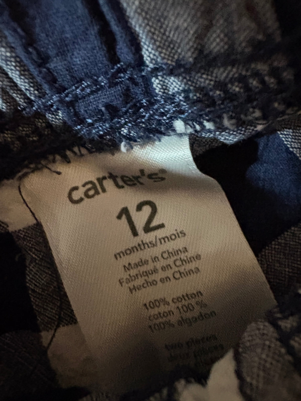 Short carter's 12 mois (cmb)