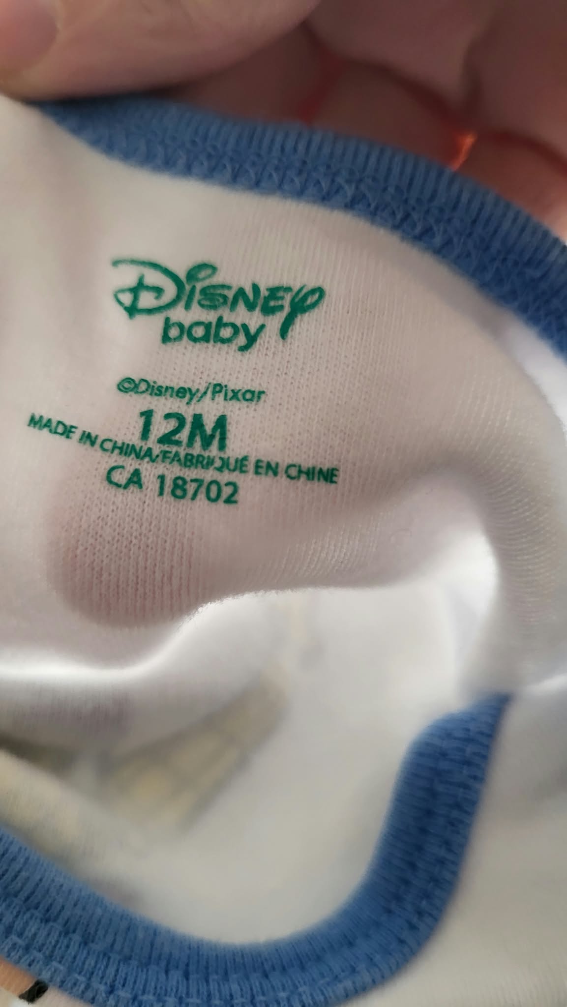 Cache-couche disney 12 mois