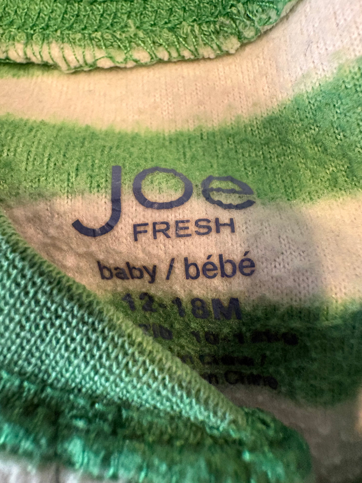 Pyjama Joe Fresh 12-18 mois (cmb)