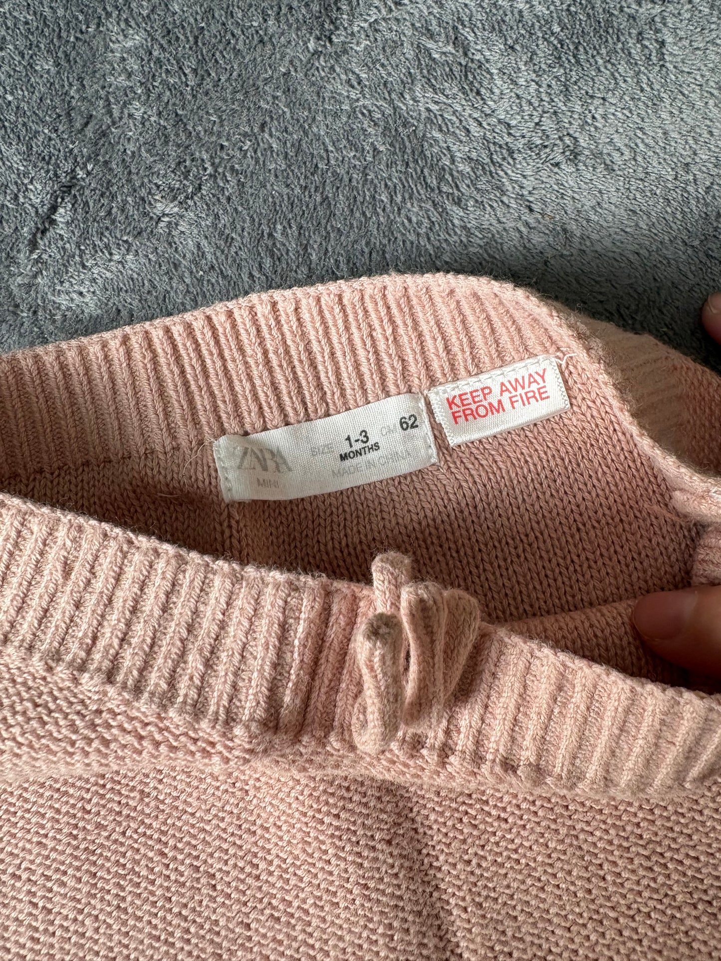 Pantalon tricot Zara 1-3 mois