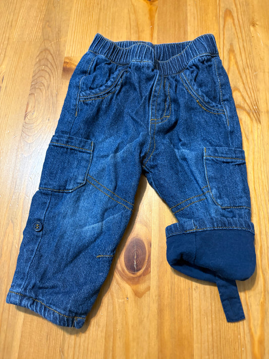 Pantalon 6-9 mois doublé ajustable