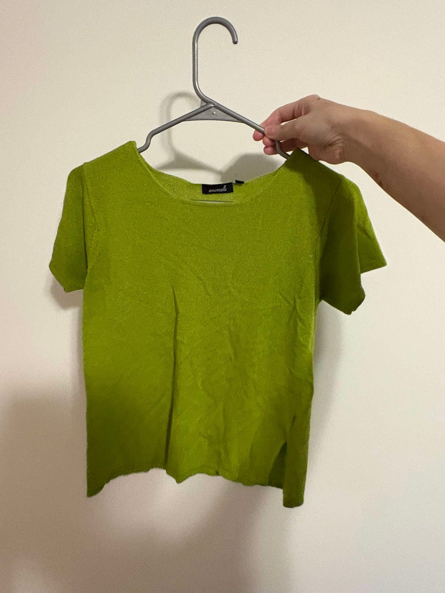top tricot animal vert medium