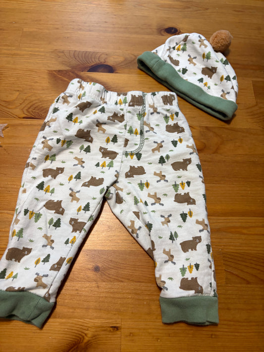Pantalon et bonnet 3-6 mois
