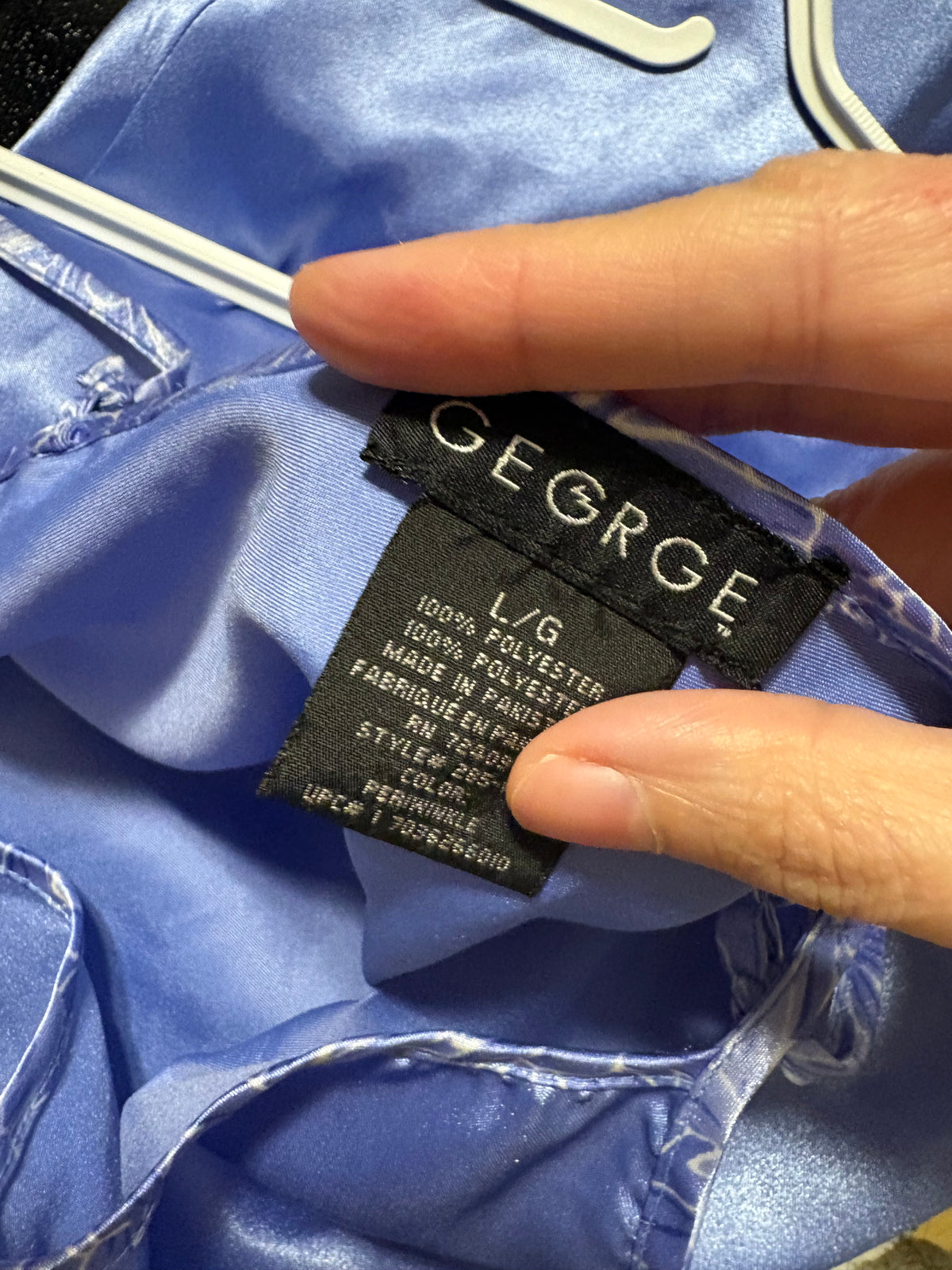 Robe de nuit satin george large