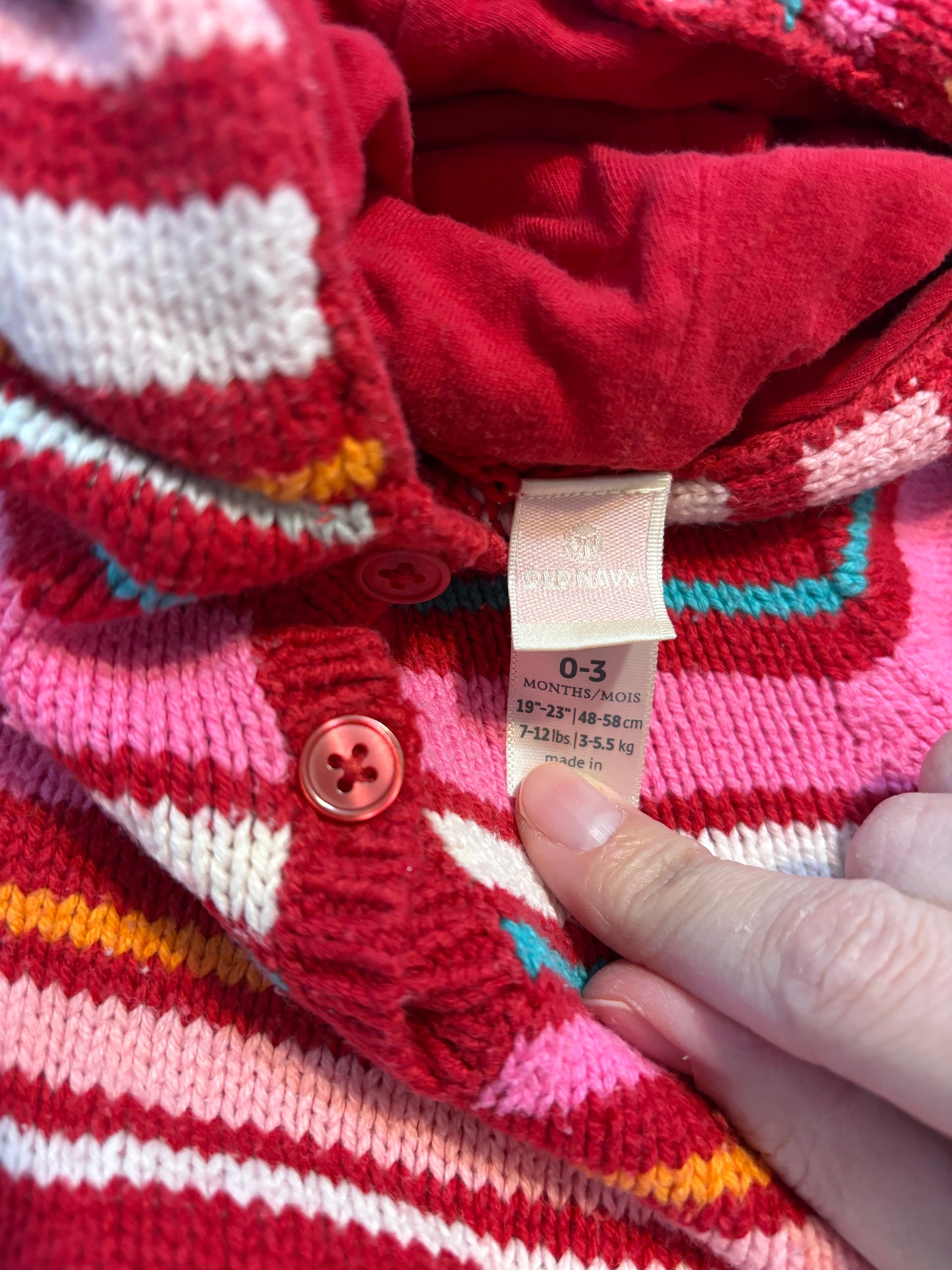 Robe en tricot old navy 0-3 mois
