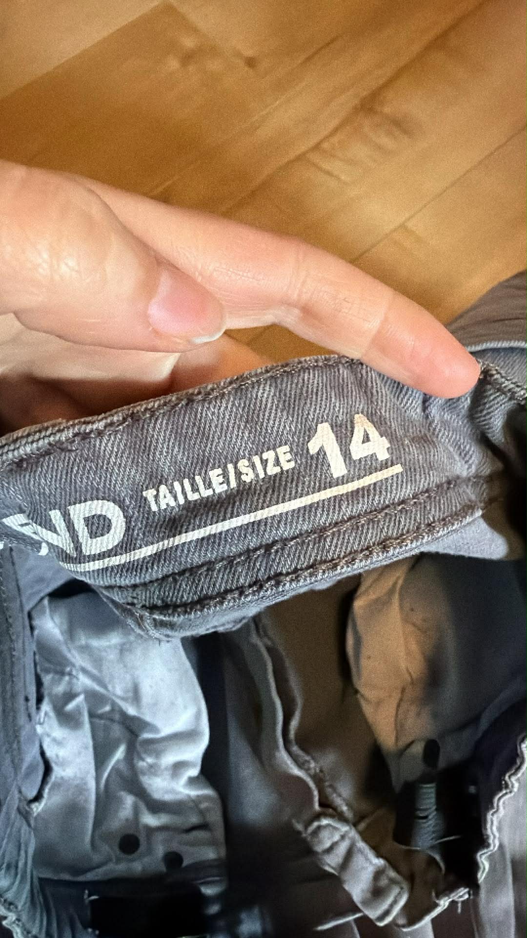Jeans milesend taille 14 ans
