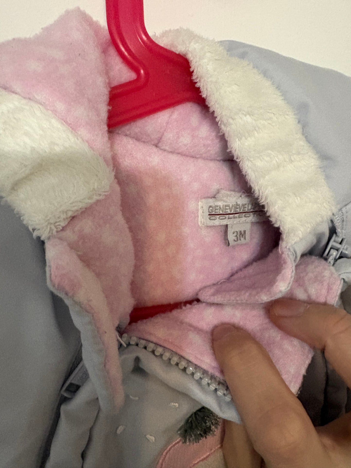 Manteau geneviève lapierre collection 0-3 mois état neuf