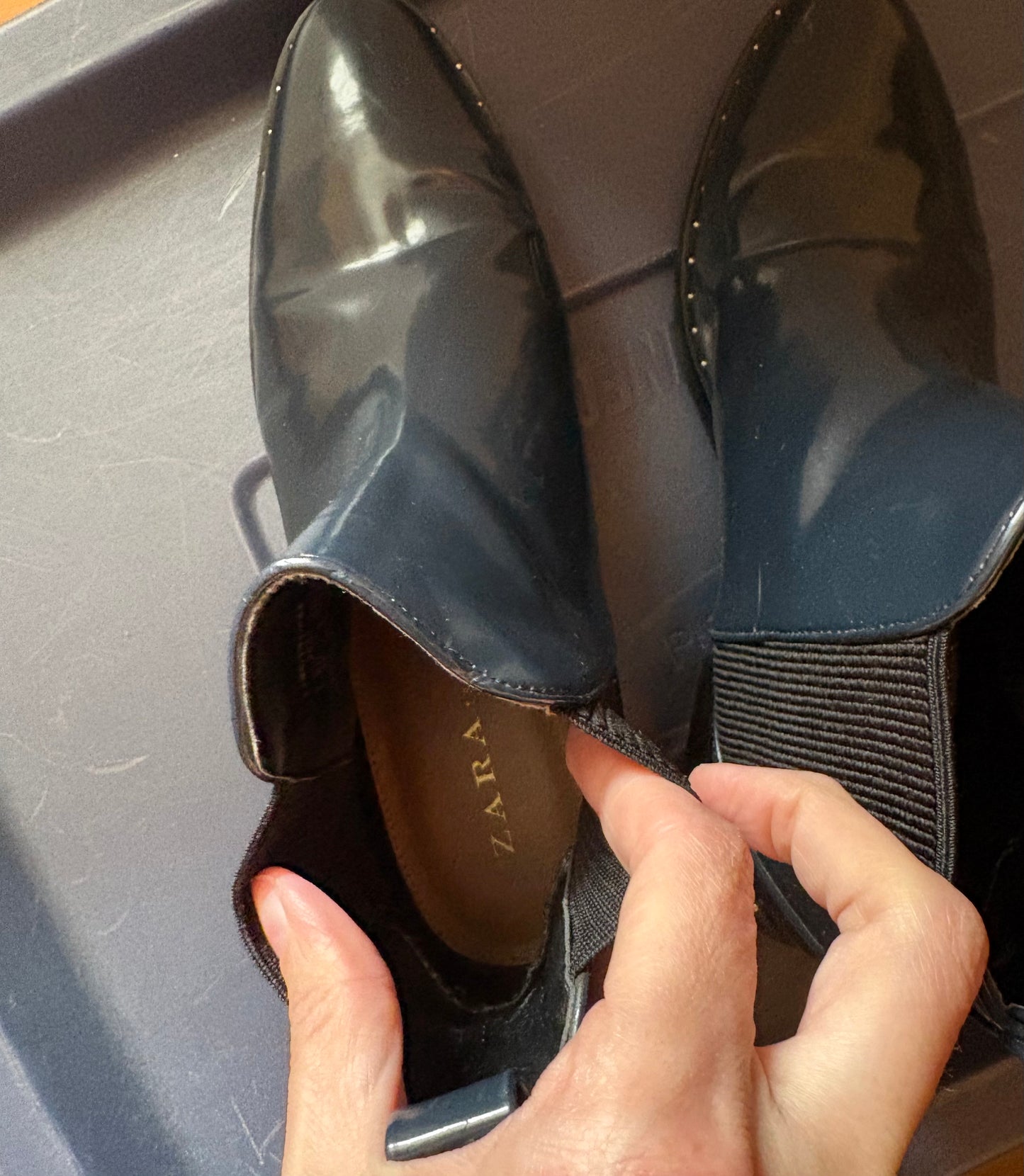 Botte zara taille 38 état neuf ( équivaut 8)