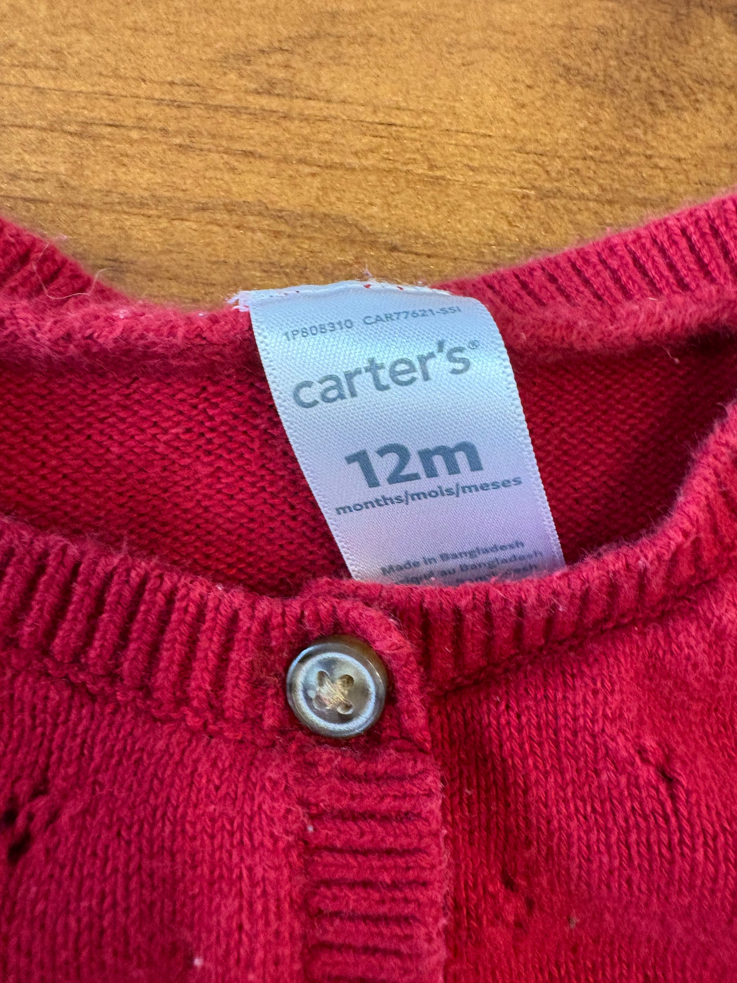Veste de laine 12 mois (cmb)