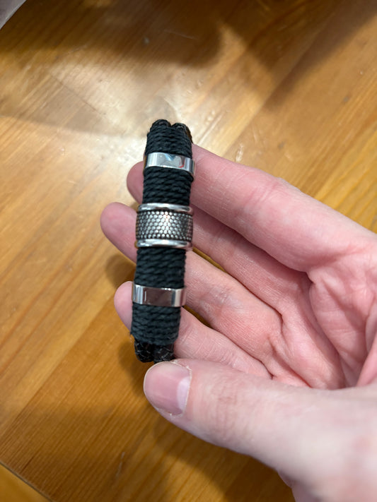 Bracelet style cuirette et stenless