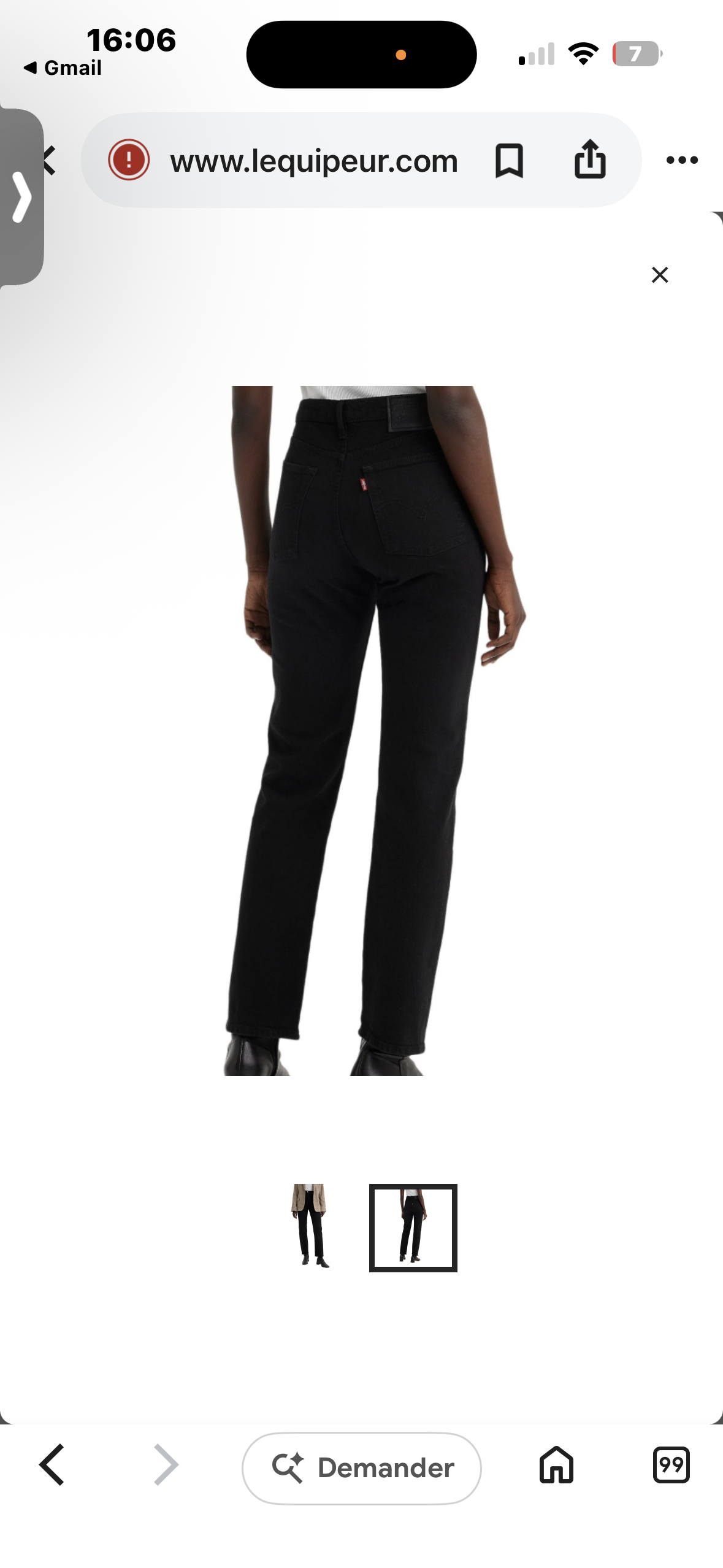 Jeans Levi's jambe droite femme 32 Neuve (cmb)