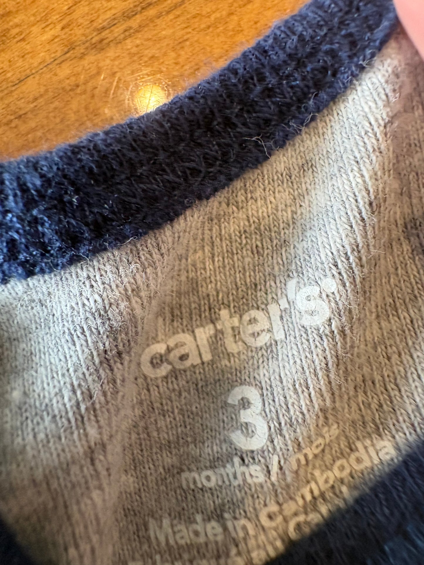 Cache couche carter's 3 mois