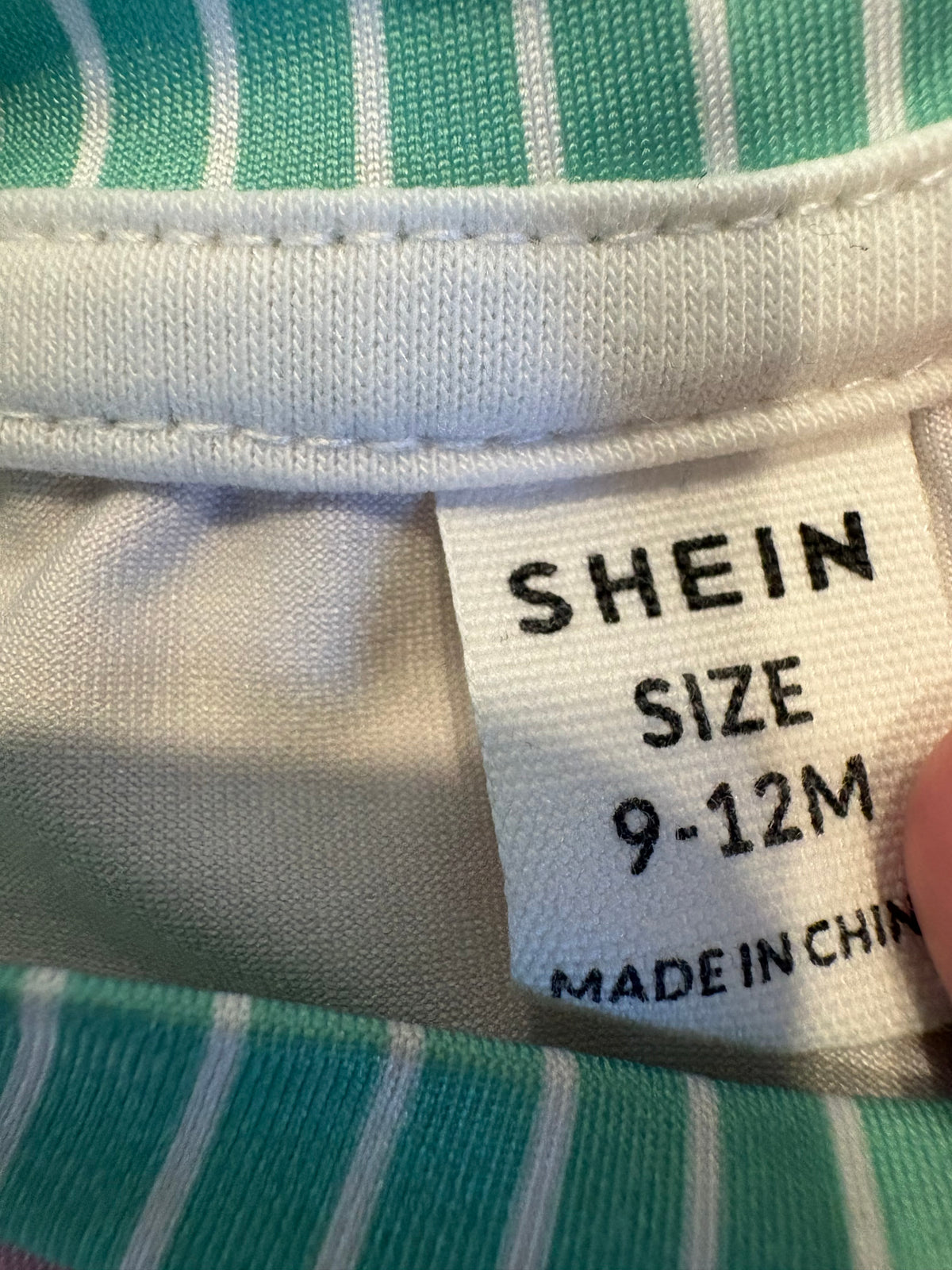 Chandail style maillot shein 9-12 mois * (cmb)