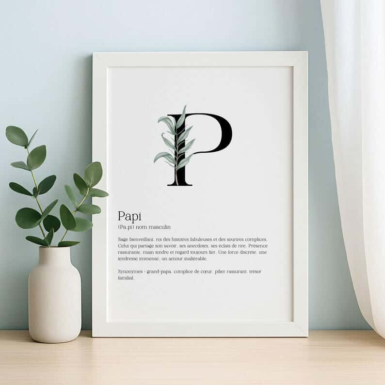 Affiche définition pour Papi