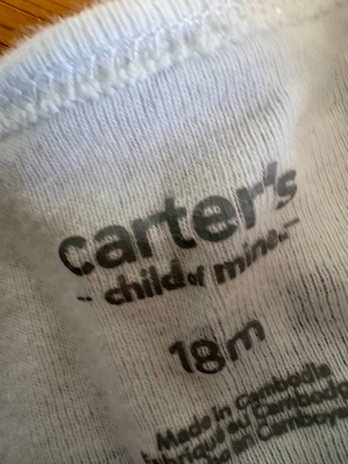Cache couche carter's 18 mois (cmb)*