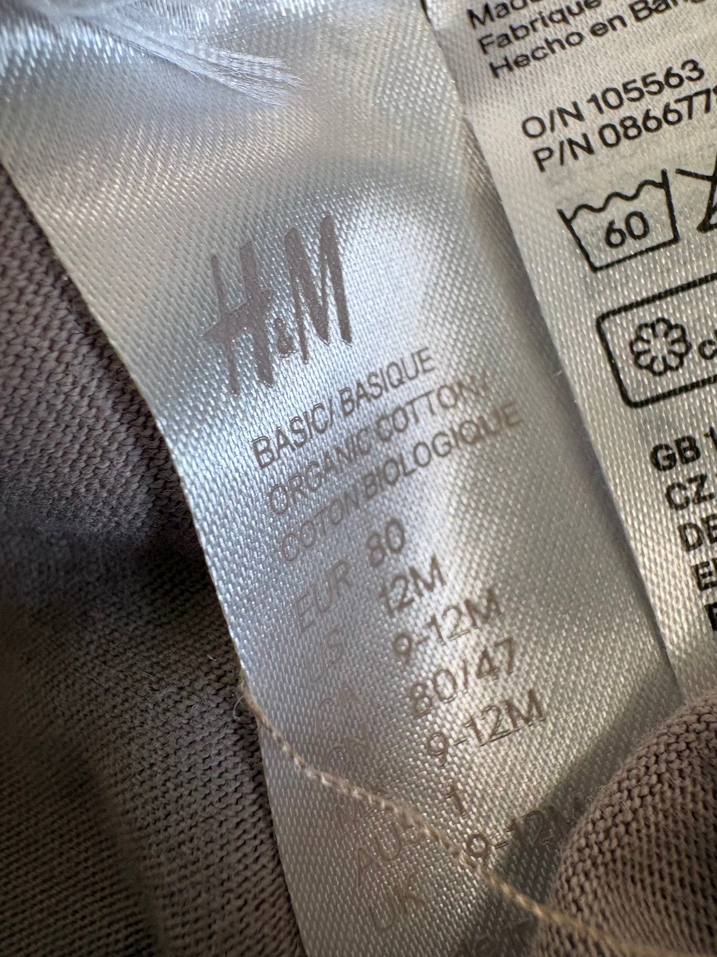 Pantalon h&m 9-12 mois (cmb)