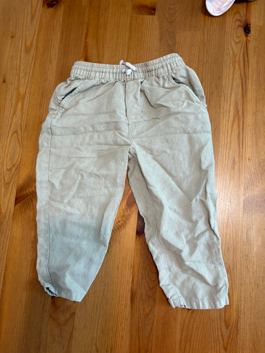 pantalon zara 18-24 mois en toile