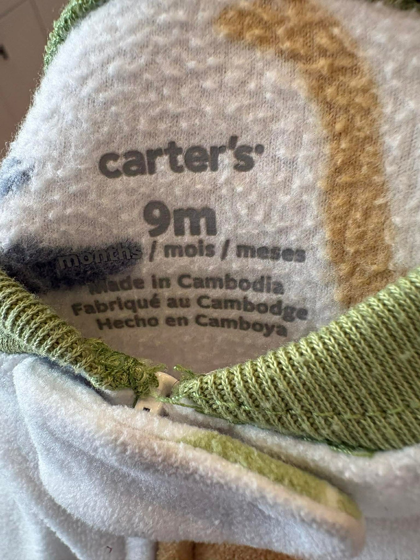 pyjama carter’s 9 mois
