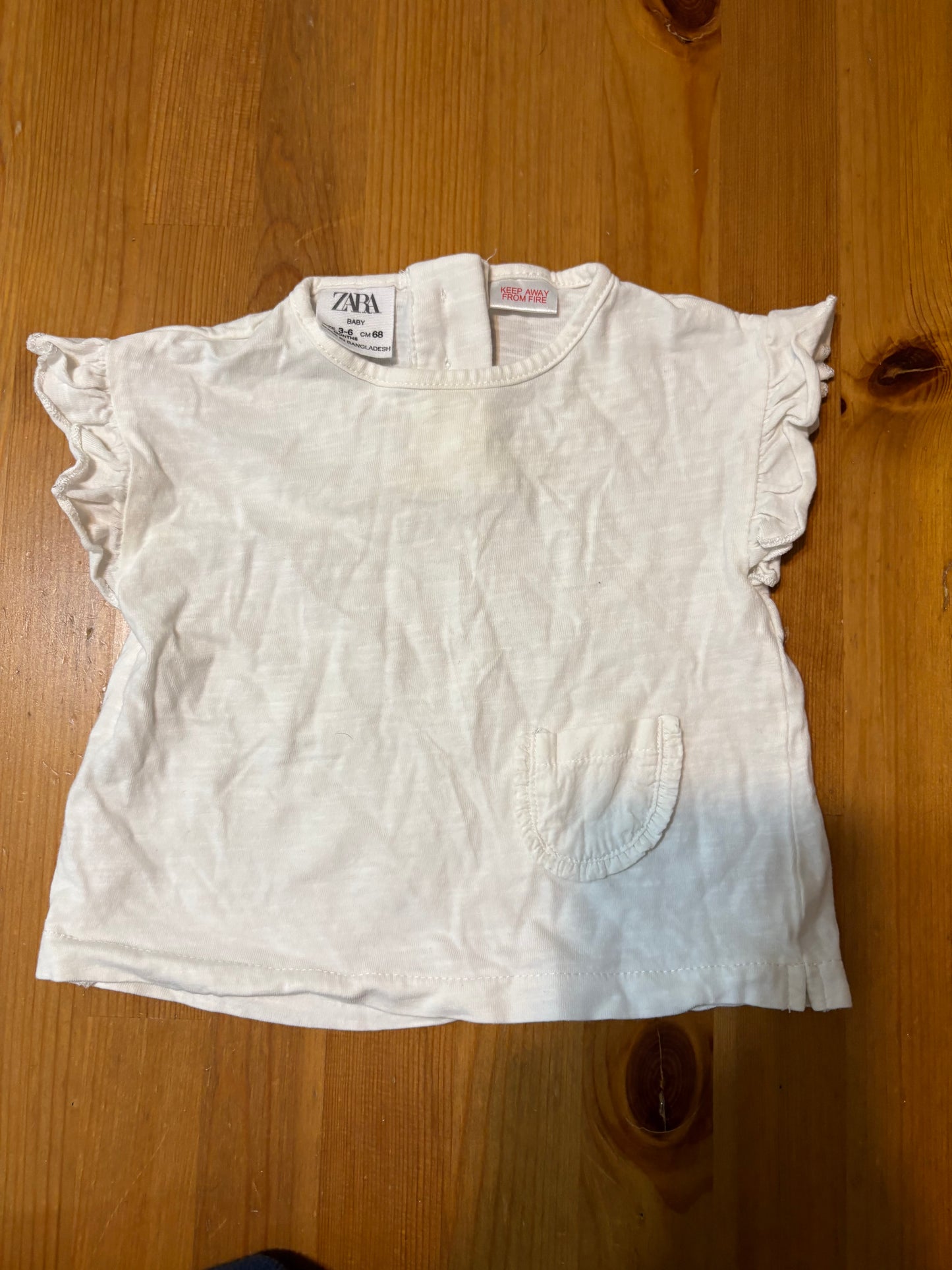 T-shirt zara 3-6 mois
