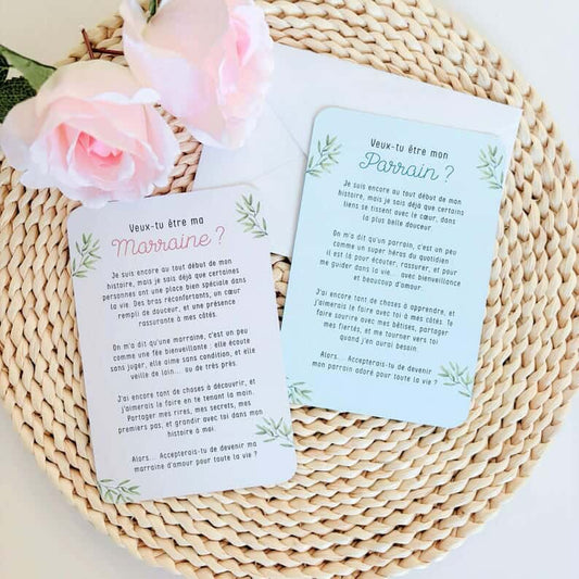 Carte demande spécial parrain/marraine