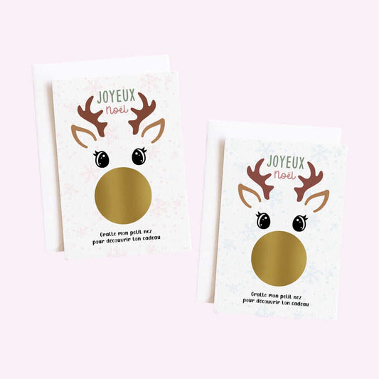 Carte à gratter de noël veux tu être mon parrain/ marraine