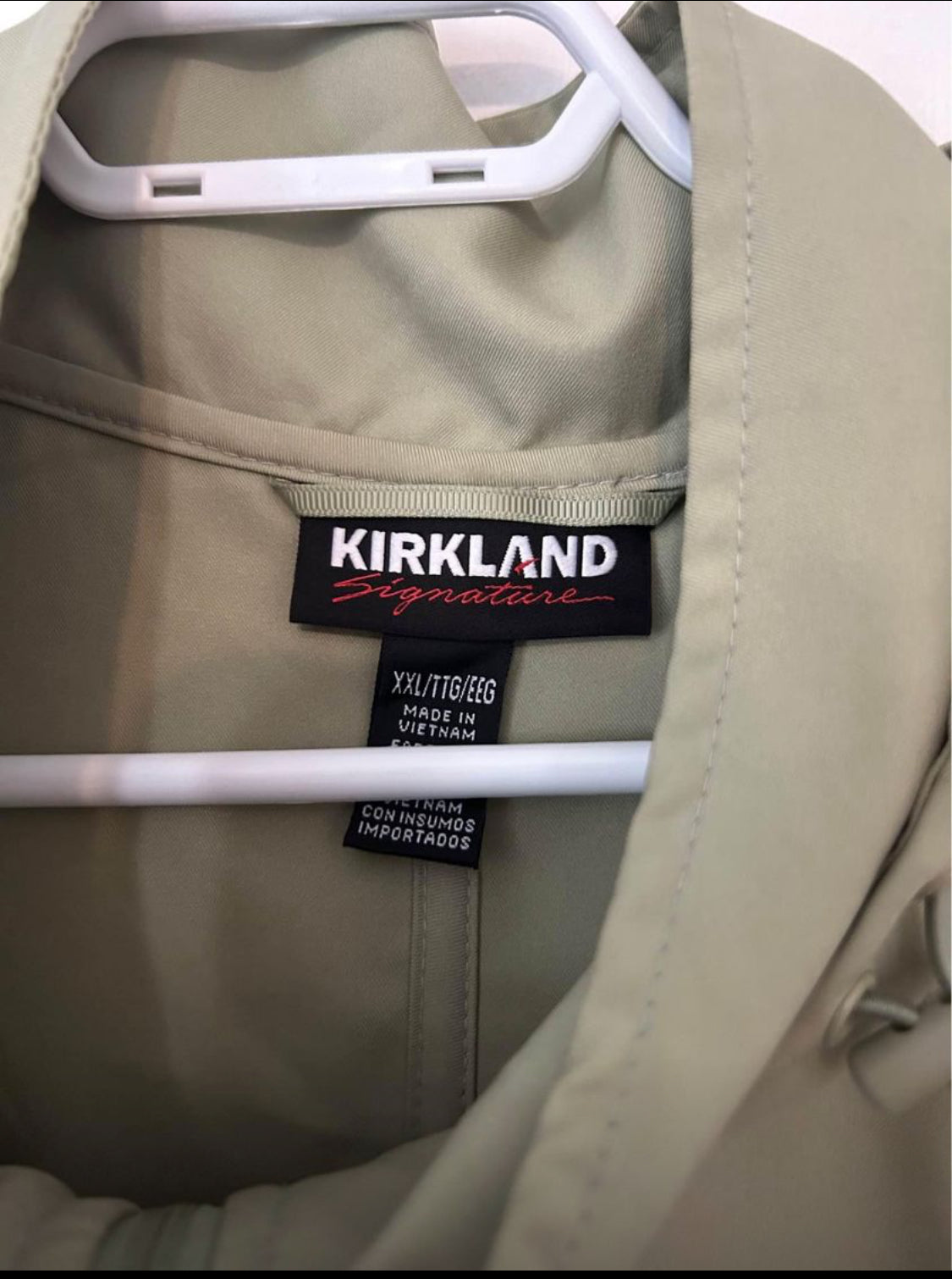 veste coupe vent kirkland xxl