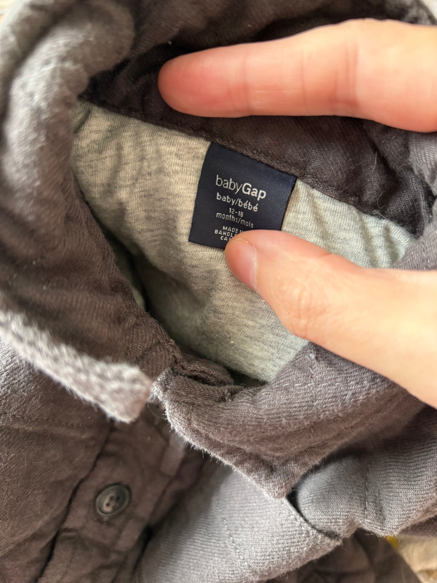 Veste automne gap 12-18 mois